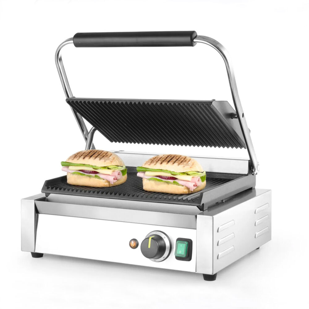 Panini grill Metos rifflet, enkel,  230V/1NPE/50Hz