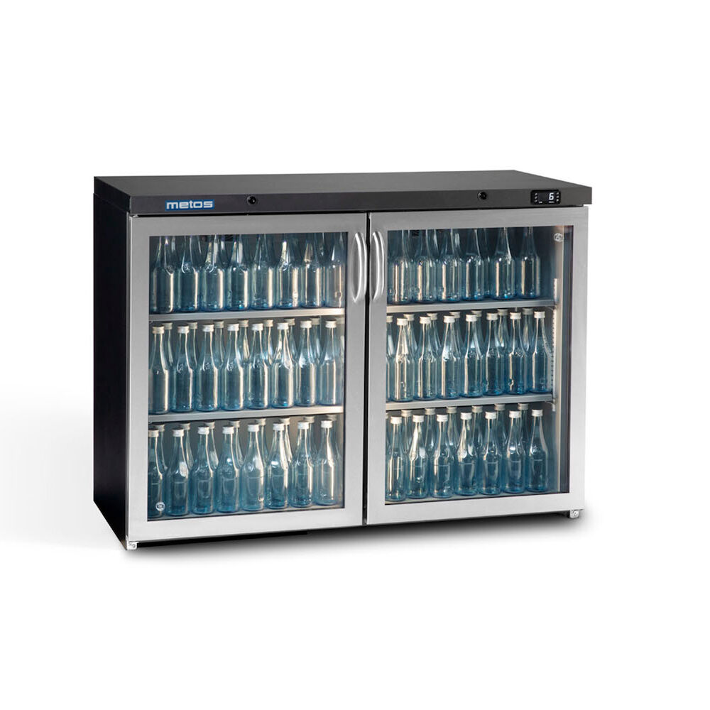 Glass door cooler Metos Maxiglass MG3/275GCS with two doors