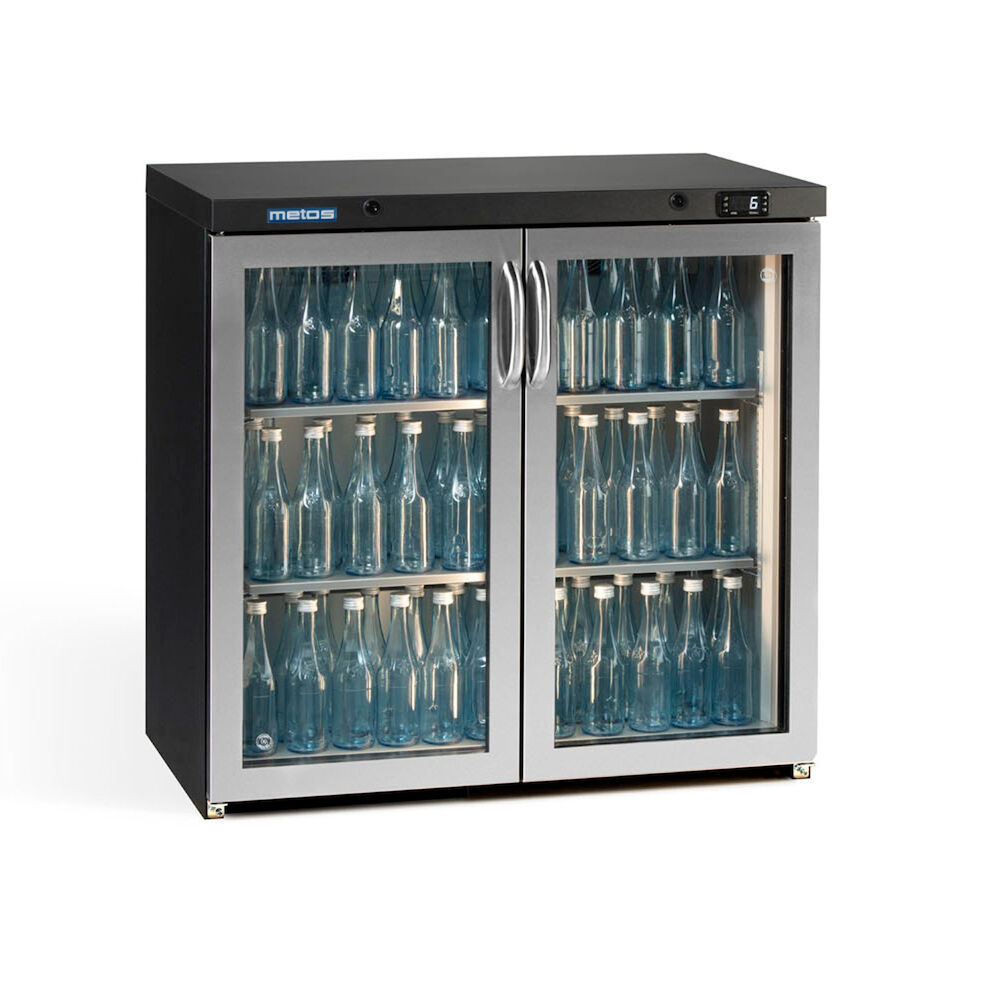 Barkjøleskap med 2 glassdører Metos Maxiglass LG3/250GCS