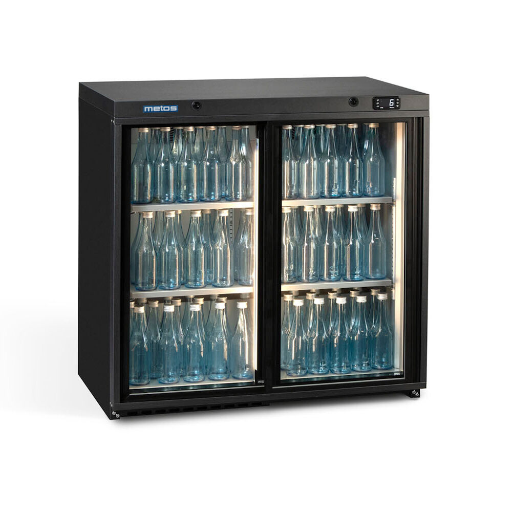 Barkjøleskap med glassskyverdør Metos Maxiglass LG/250SD