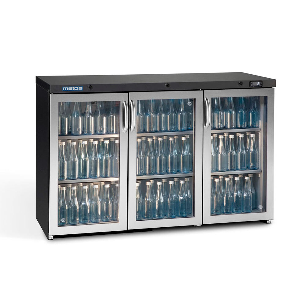Barkjøleskap med 3 glassdører Metos Maxiglass LG3/315GCS