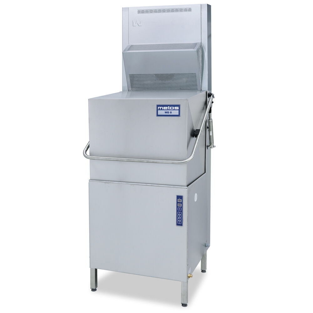 Combi dishwasher Metos WD-8A with automatic hood lift and condensingunit 230V/3