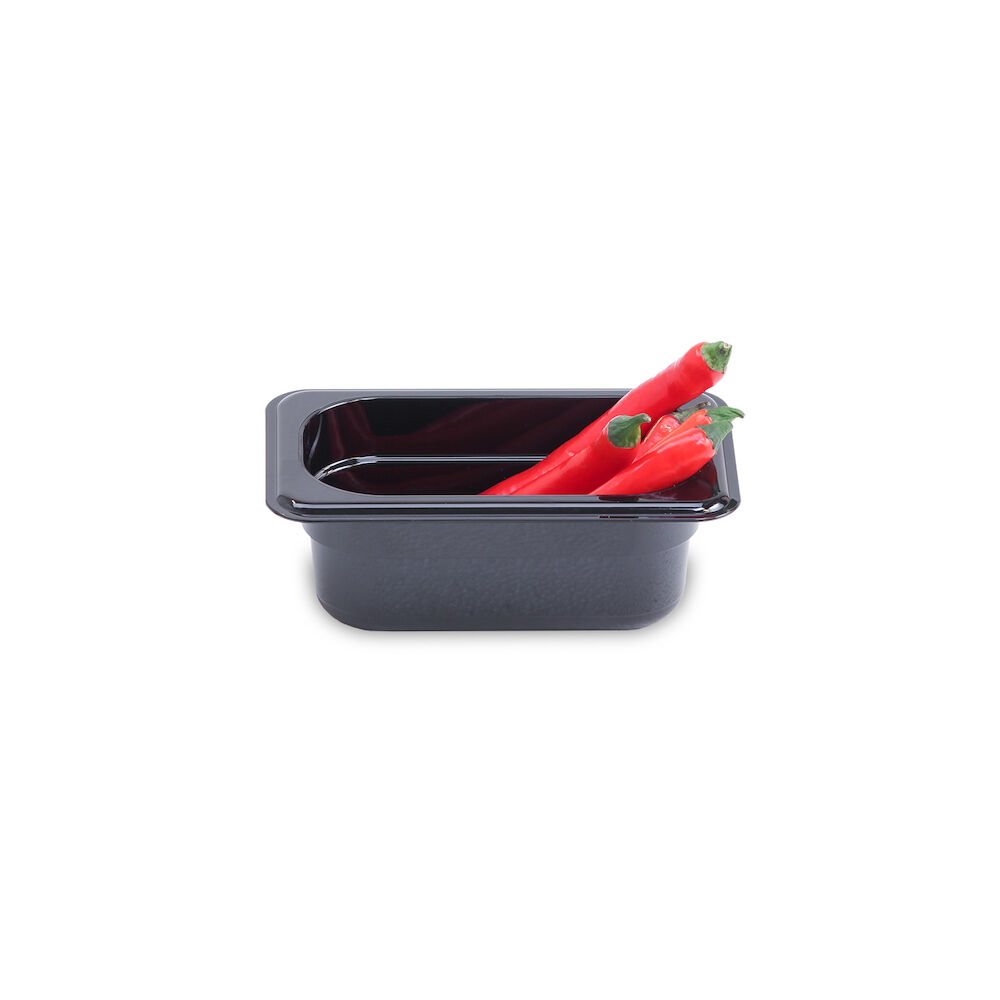 Plastic container Metos GN1/9-65, black