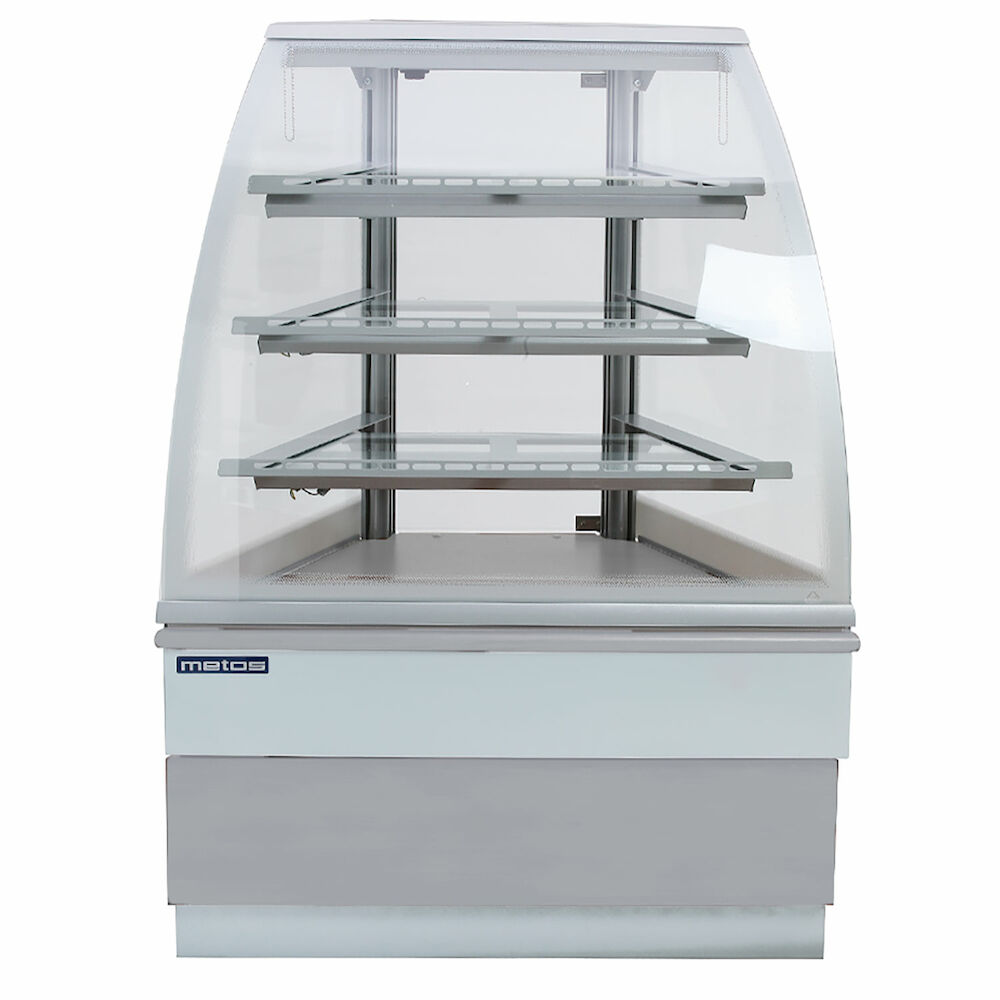 Bakery glass display Metos Corner Grey N 45