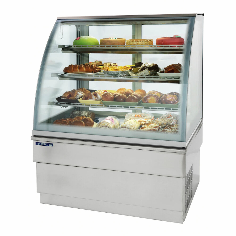 Bakery glass display Metos Georgia III Cold 1000 inox