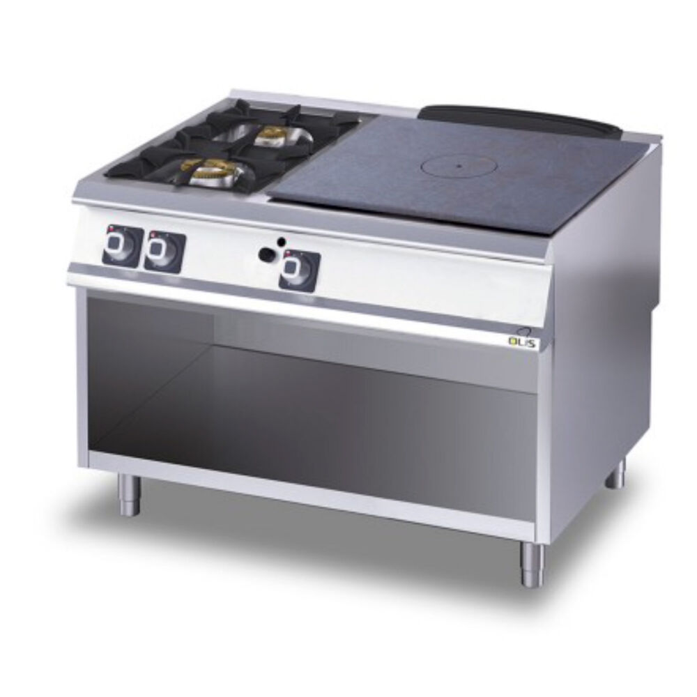 Gas range Metos Diamante D96/10CTGSX with open cupboard