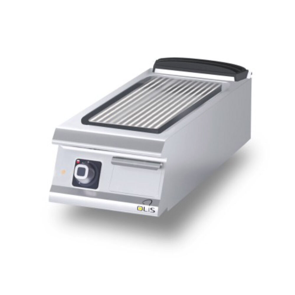 Griddle chromium/grooved Metos Diamante D92/10TSFTECR table top model230V/3PE/50Hz