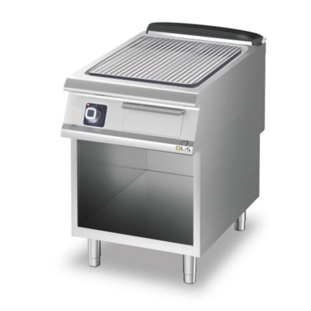 Flatgrill krombelagt/rillet Metos Diamante D73/10SFTECR med åpentstativ, 400V/3NPE/50/60Hz