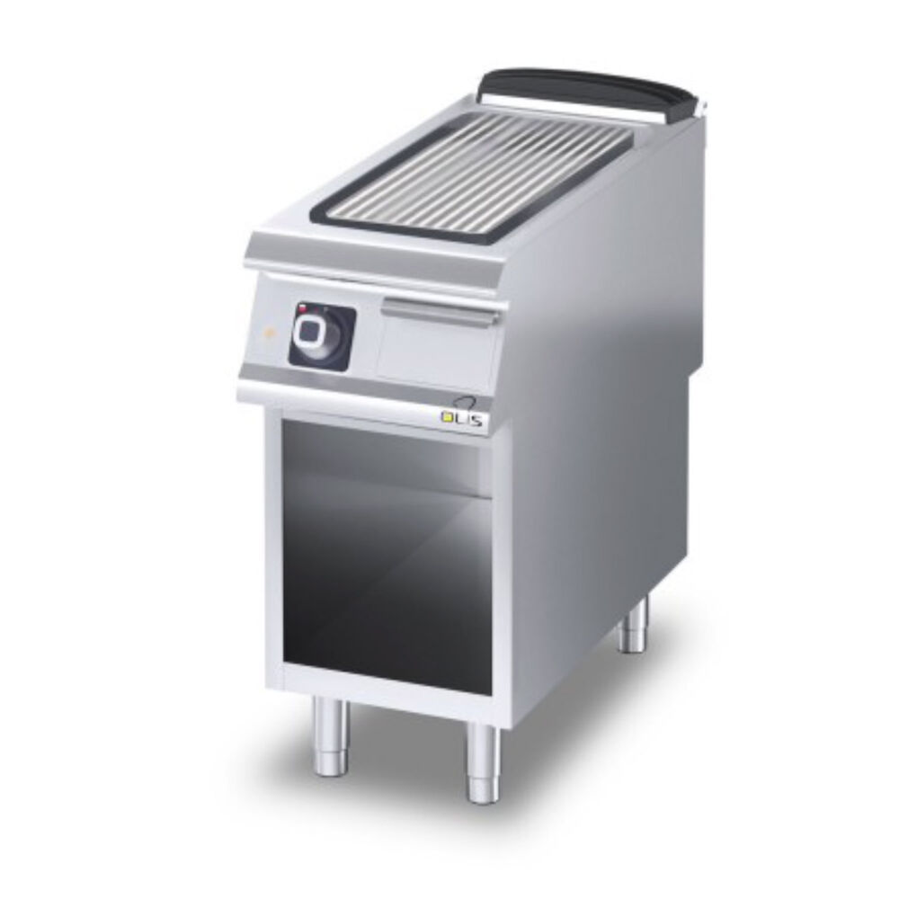 Flatgrill rillet Metos Diamante D72/10SFTEAR med åpent stativ,400V/3NPE/50/60Hz